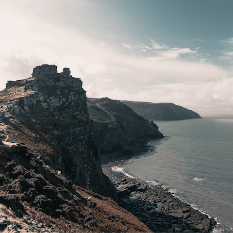 Take in the incredible views from Valley of Rocks – it's a three-minute drive