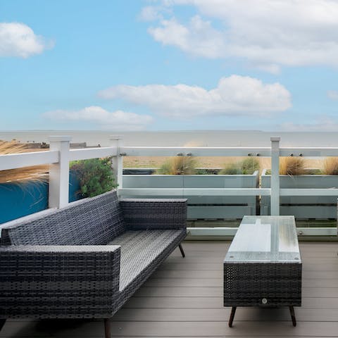 Gather on one of the terraces and watch the coastal sunset