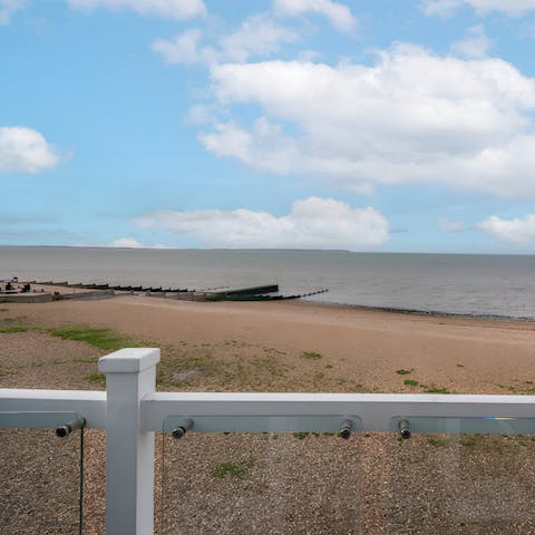Step out the door and straight onto Whitstable Beach