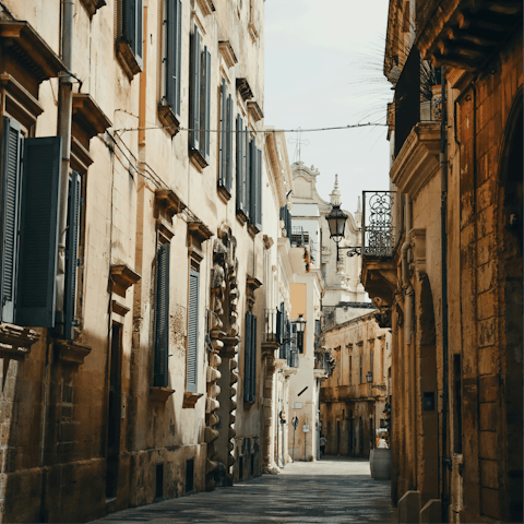 Explore the historic centre of Lecce on foot