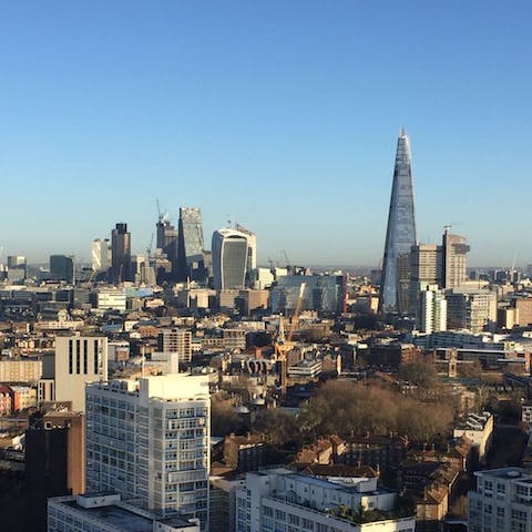 Admire the incredible views of London's skyline