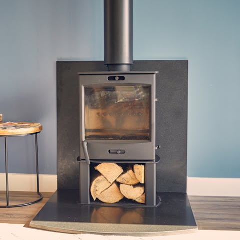 Get toasty toes in front of the wood-burning stove on cold winter's evenings