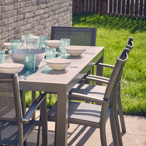 Bask in the glorious sunshine in the privacy of your garden during the summer months 