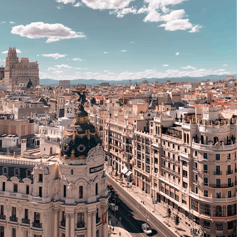 Explore Spain's capital city, including the nearby Royal Palace