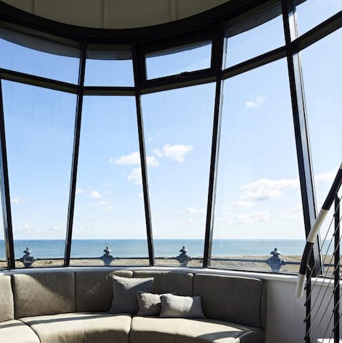 Soak up views of the sea from every window