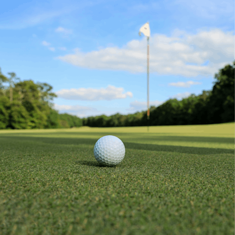 Tee off the Dinard Golf Course, a short drive away