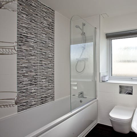 Reward yourself with a well-earned soak in the bathtub