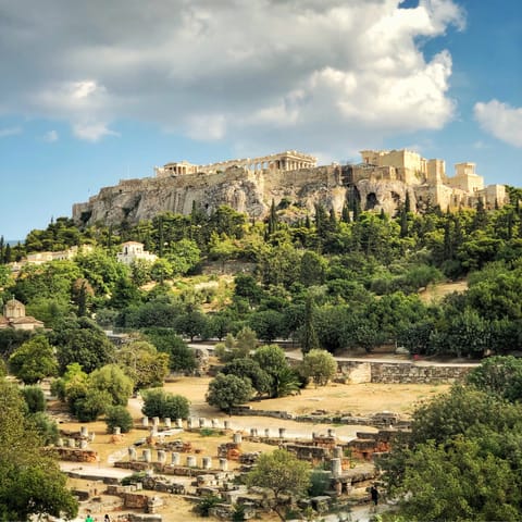 Drive along the coast and take a day trip to Athens