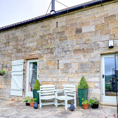 Sip sundowners out on the south-facing patio