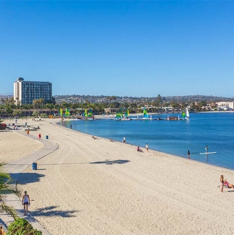 Experience living on the sandy shores of Mission Beach