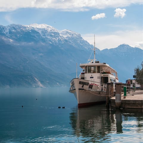 Take a trip out onto the gorgeously scenic Lake Garda