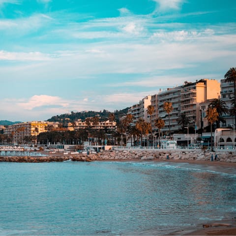 Drive down to Cannes and enjoy the beaches and famous festivals