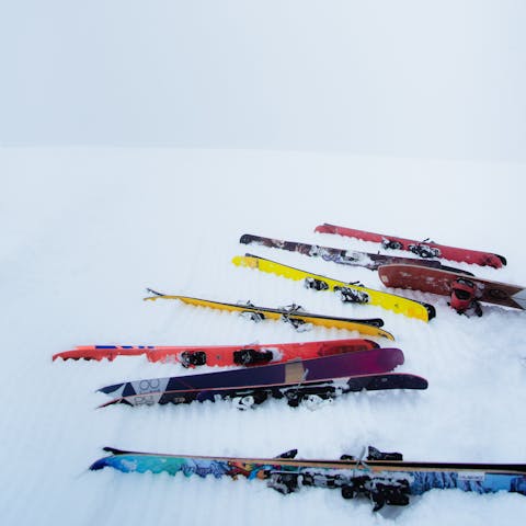 Don your skis and take your pick from the three nearby ski resorts
