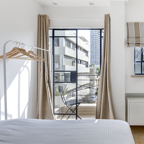 Wake up and head straight for the bedrooms' private balconies