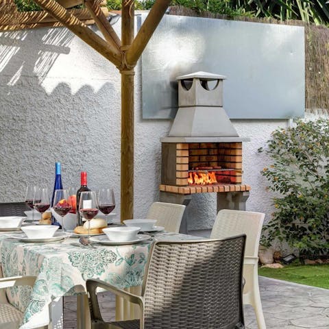 Enjoy an evening barbecue with friends or family
