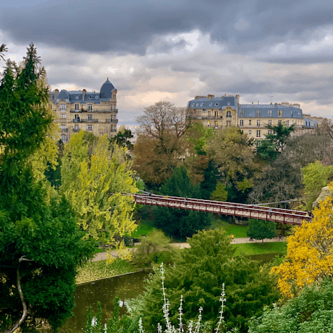 Stroll through the nearby Parc des Buttes Chaumont on a sunny morning