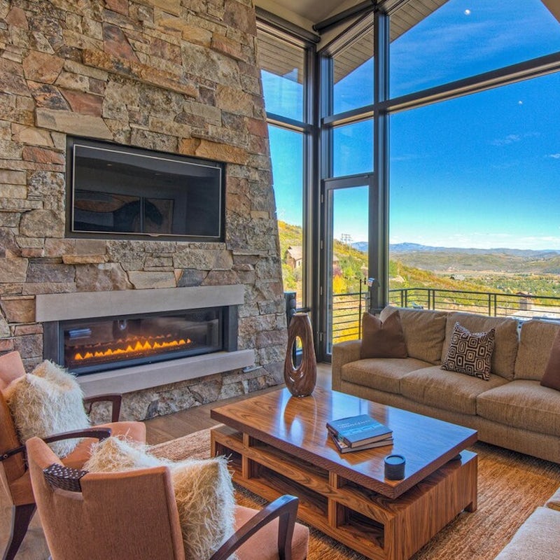 Get cosy by the fireplace