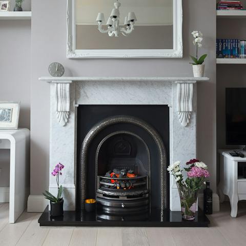 The beautiful Marble Fireplace