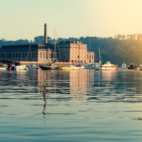 Stroll down to Royal William Yard, just ten minutes away on foot