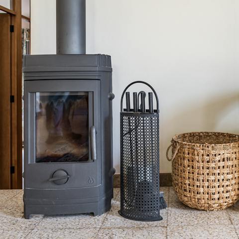 Cosy up in front of the log burner when the North Tenerife air turns cooler