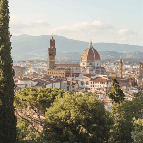 Make a day trip to Florence, forty-minutes away by car