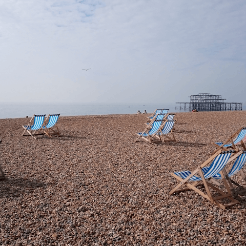 Mosey into buzzy Brighton for the afternoon, just a thirty-minute drive away 