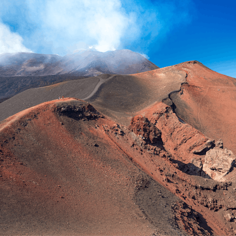 Admire the majesty of Mount Etna by driving into Parco dell'Etna