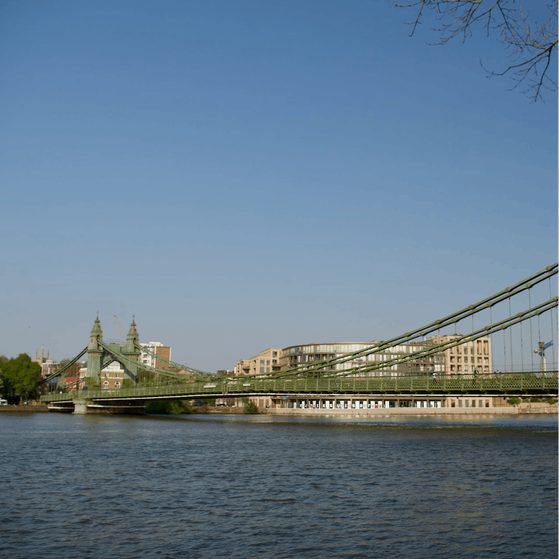 Enjoy a pub lunch overlooking the river, followed by a leisurely Thames-side stroll – it's under a mile from your home