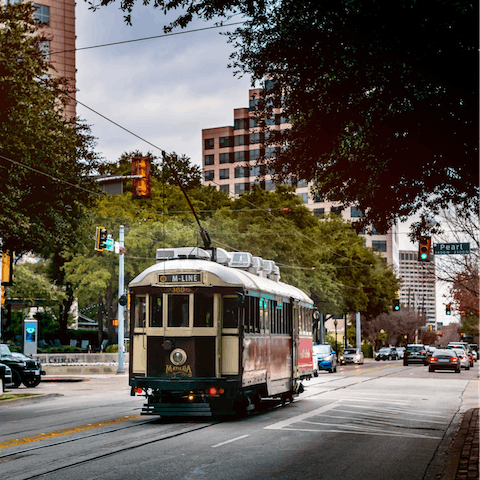 Take a day trip into Dallas and explore the city