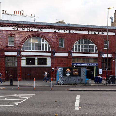 Walking distance to Mornington Crescent Station