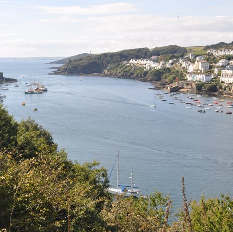 Stroll the 4-mile circular route around Fowey Harbour and take in the stunning views