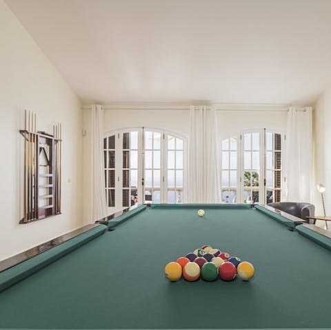 Take on a few friendly games of pool