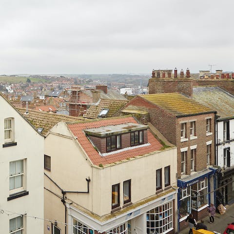 Explore the pretty seaside town of Whitby, heading to its cafes and seafood restaurants after a day at the beach