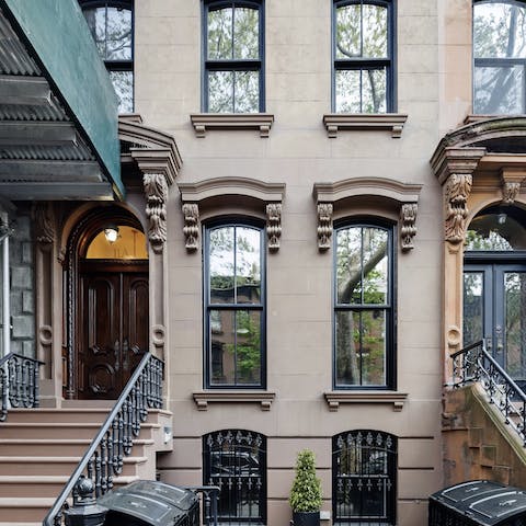 Stay in a New York brownstone, just like in the movies