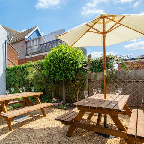 Make the most of sunny afternoons in the charming garden