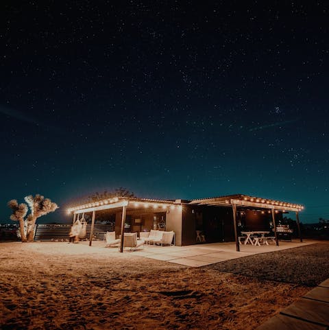 Drinks on balmy evenings under the stars are a must