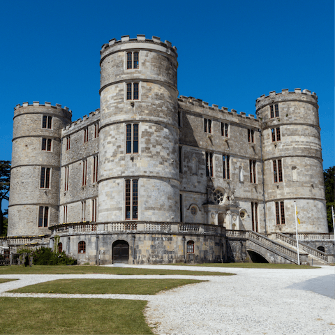 Enjoy a day trip to nearby Lulworth Castle and soak up a spot of history