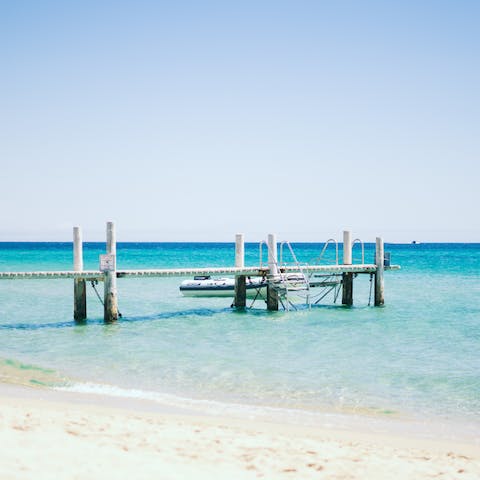 Pack a picnic and walk down the road to Pampelonne beach