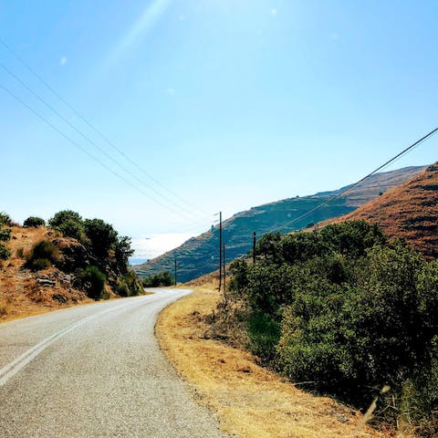 Explore the beautiful island of Kea with hiking trails right on your doorstep