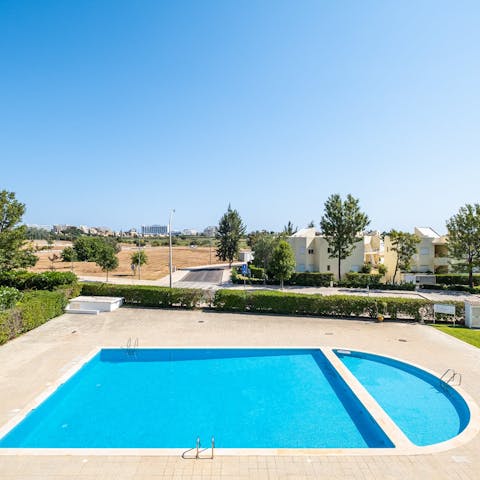 Head downstairs for a few lengths of the communal pool