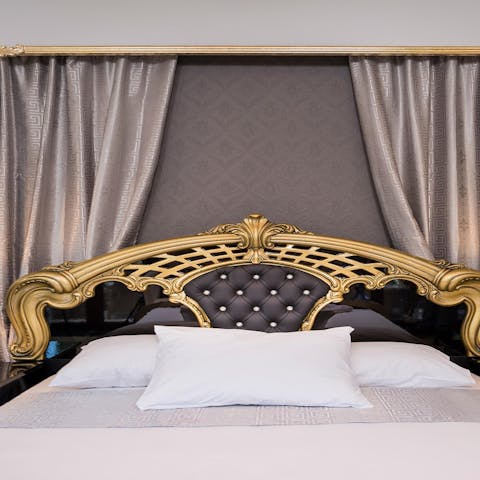Drift off to sleep in beds fit for a palace