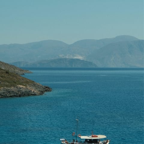Set sail on a boat trip and explore Crete's northern coast