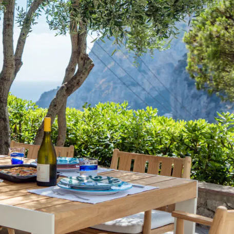 Enjoy long Italian lunches under the olive trees 