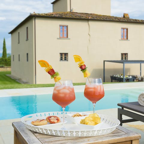 Sip cocktails while you soak up the Italian sun