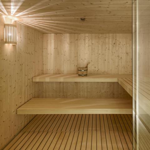 Start the day in the sauna so you're fully relaxed for the hours ahead