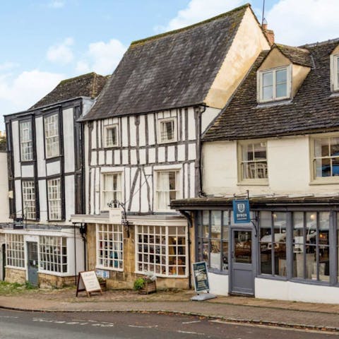 Stay in the Cotswolds, famous for its storybook streets and country pubs