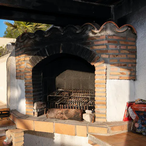 Grill up some local meats and veggies on the traditional brick-built barbecue