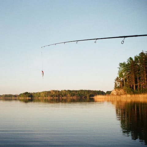 Go fishing on Blagdon Lake – it's five minutes away by car