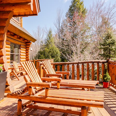 Catch the summer sun on the deck – the perfect spot to enjoy coffee or a cocktail