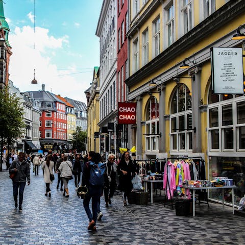 Hit the shops of Strøget  –⁠ it's right on your doorstep